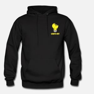 Lights Out Hoodie Embroidered logo on front